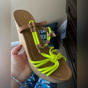 COACH Neon Wedges